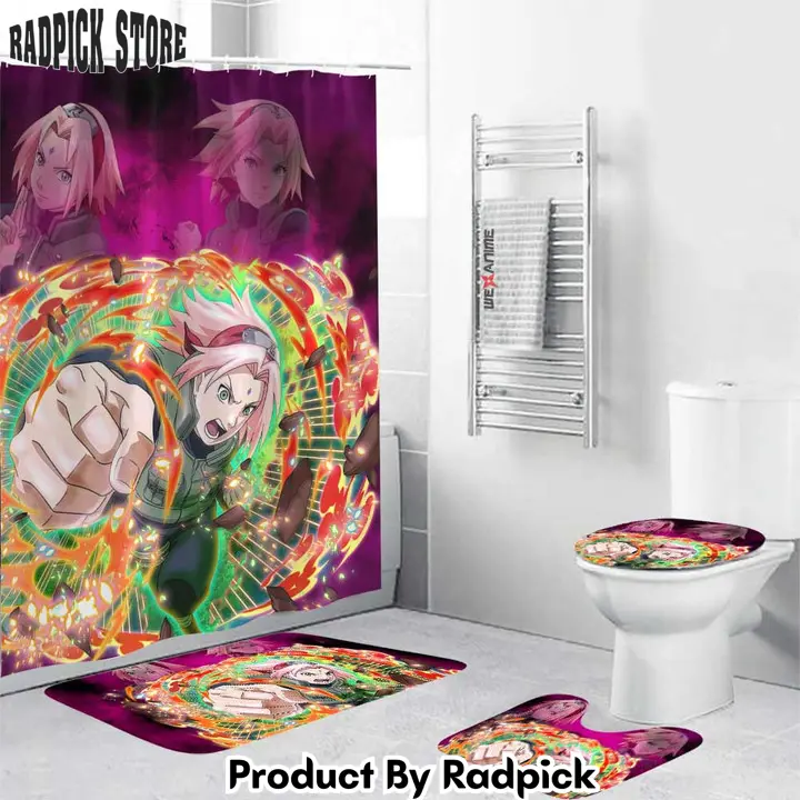 Sakura haruno combo bathroom set anime decor idea   rp0206113